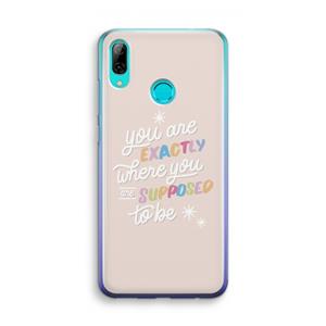 CaseCompany Right Place: Huawei P Smart (2019) Transparant Hoesje