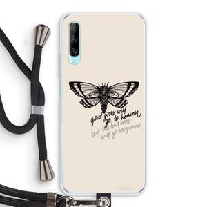CaseCompany Good or bad: Huawei P Smart Pro Transparant Hoesje met koord
