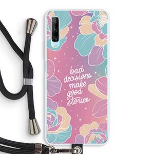 CaseCompany Good stories: Huawei P Smart Pro Transparant Hoesje met koord
