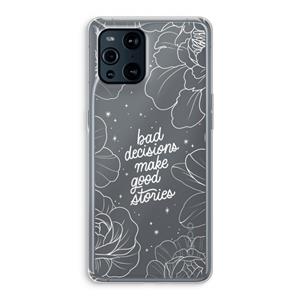 CaseCompany Good stories: Oppo Find X3 Transparant Hoesje