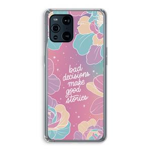 CaseCompany Good stories: Oppo Find X3 Transparant Hoesje