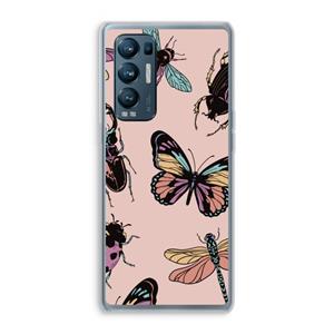 CaseCompany Tiny Bugs: Oppo Find X3 Neo Transparant Hoesje