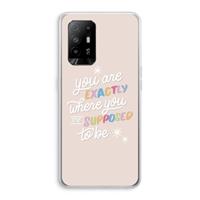 CaseCompany Right Place: Oppo A94 5G Transparant Hoesje
