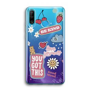 CaseCompany Positivity: Huawei P30 Lite Transparant Hoesje