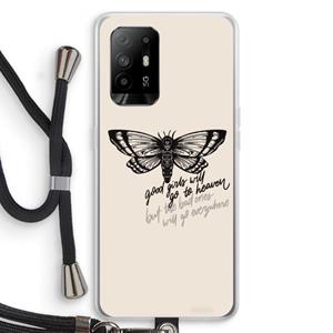 CaseCompany Good or bad: Oppo A94 5G Transparant Hoesje met koord