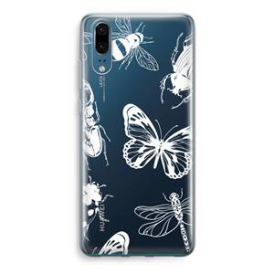 CaseCompany Tiny Bugs: Huawei P20 Transparant Hoesje