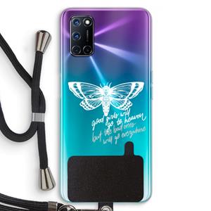 CaseCompany Good or bad: Oppo A92 Transparant Hoesje met koord
