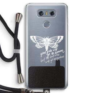 CaseCompany Good or bad: LG G6 Transparant Hoesje met koord