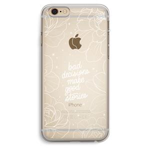 CaseCompany Good stories: iPhone 6 Plus / 6S Plus Transparant Hoesje