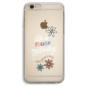 CaseCompany Tough Life: iPhone 6 Plus / 6S Plus Transparant Hoesje