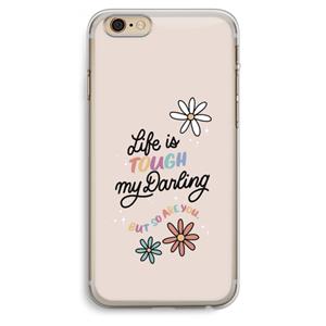 CaseCompany Tough Life: iPhone 6 Plus / 6S Plus Transparant Hoesje