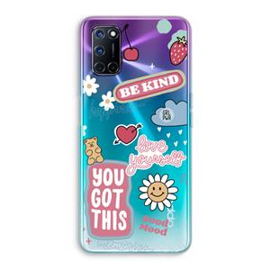 CaseCompany Positivity: Oppo A92 Transparant Hoesje