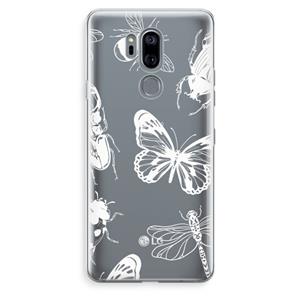 CaseCompany Tiny Bugs: LG G7 Thinq Transparant Hoesje