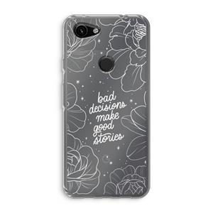 CaseCompany Good stories: Google Pixel 3a Transparant Hoesje