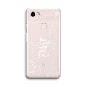 CaseCompany Good stories: Google Pixel 3 Transparant Hoesje