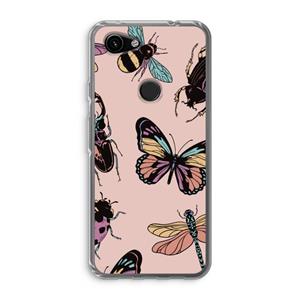 CaseCompany Tiny Bugs: Google Pixel 3a Transparant Hoesje