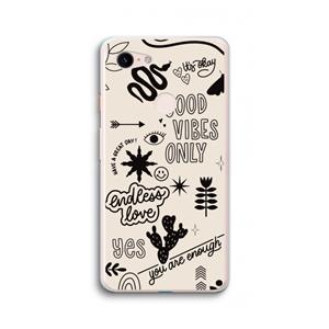CaseCompany Good vibes: Google Pixel 3 XL Transparant Hoesje