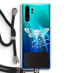 CaseCompany Good or bad: Huawei P30 Pro Transparant Hoesje met koord