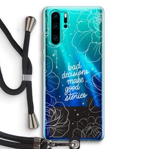 CaseCompany Good stories: Huawei P30 Pro Transparant Hoesje met koord