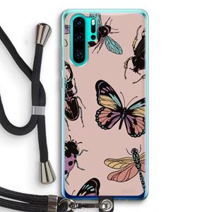 CaseCompany Tiny Bugs: Huawei P30 Pro Transparant Hoesje met koord