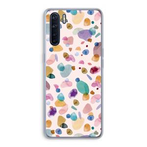 CaseCompany Terrazzo Memphis Pink: Oppo A91 Transparant Hoesje