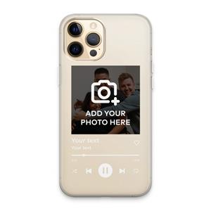 CaseCompany Music Player: iPhone 13 Pro Max Transparant Hoesje