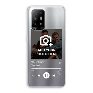 CaseCompany Music Player: Oppo A94 5G Transparant Hoesje