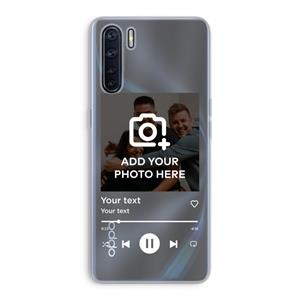 CaseCompany Music Player: Oppo A91 Transparant Hoesje
