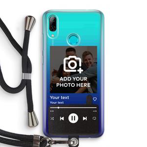 CaseCompany Music Player: Huawei P Smart (2019) Transparant Hoesje met koord