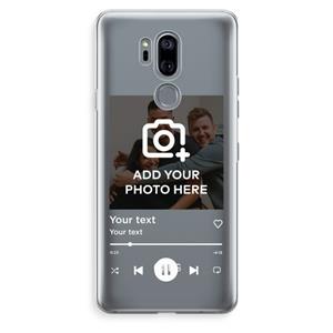 CaseCompany Music Player: LG G7 Thinq Transparant Hoesje