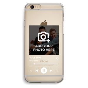 CaseCompany Music Player: iPhone 6 / 6S Transparant Hoesje