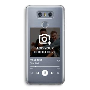 CaseCompany Music Player: LG G6 Transparant Hoesje