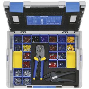 Klauke LBOXX230B Kabelschoen-assortiment - Blauw, Rood, Grijs, Geel, Zilver 2377 onderdelen