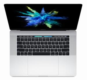MacBook Pro Touchbar 15 Quad Core i7 3.1 Ghz 16gb 512gb Zilver-Product is als nieuw