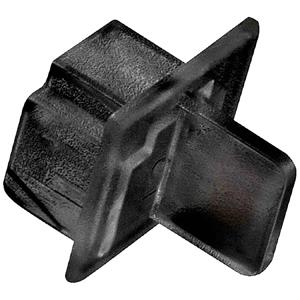 LINDY RJ45-afsluitdoppen 60756 Beschermkap Zwart 10 stuk(s)