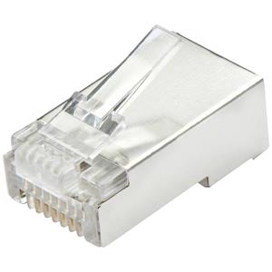 LINDY RJ45 stekker STP Cat.5e 62406 Stekker, recht Aantal polen 8 Transparant 10 stuk(s)