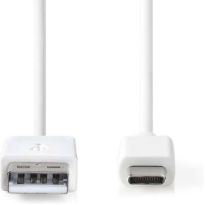 Nedis Usb-kabel - Wit - 2.00 M