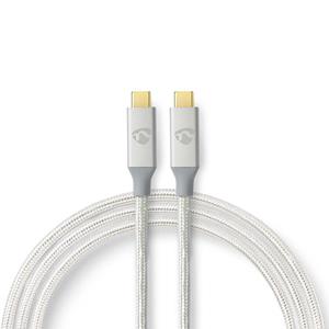 Nedis Usb-kabel - Zilver - 1.00 M