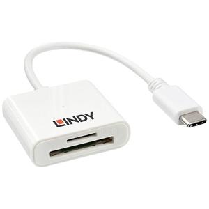 Lindy 43185 USB 3.0 (3.1 Gen 1) Type-C Wit geheugenkaartlezer