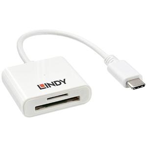 LINDY Externe geheugenkaartlezer Micro-SD, SD, USB-C USB 3.2 (Gen 1) Wit