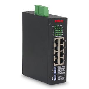 ROLINE Industriële Gigabit Ethernet Switch, 8 poorten, Web Managed |