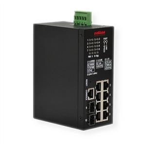 ROLINE Industriële Gigabit Switch, 10 poorten, PoE+, Smart Managed |