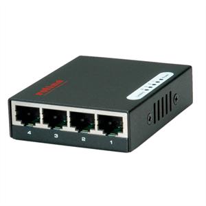 ROLINE Pocket Gigabit Ethernet Switch - Switch - 4 Anschlüsse - unmanaged