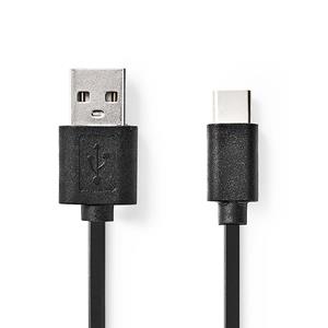 Nedis Usb-kabel - Zwart - 0.10 M