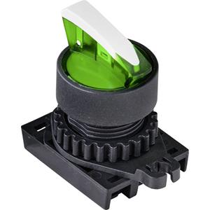 TRU COMPONENTS S2SRN-L5KG Keuzetoets Tuimel Groen 2 x 45 ° 1 stuk(s)
