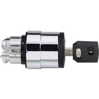 schneiderelectric Schneider Electric ZB4BG9 Frontelement für Schlüsselschalter (Ø) 22mm Chrom, Schwarz 1St.
