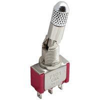 c&kswitches C & K Switches 7107SYZBE Tuimelschakelaar 20 V/AC, 20 V/DC 0.4 A 1x aan/uit/(aan) 1 stuk(s) Bulk
