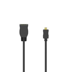Hama HDMI Cable Adapt Type-D (Micro) Plug-Type-A Socket Ethernet Gold-Plated