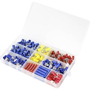 TRU COMPONENTS TC-9904304 Kabelschoen-assortiment 0.50 mm² - 6 mm² Rood, Geel, Blue 1 set(s) Box