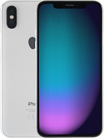 Apple iPhone X 64GB zilver - refurbished